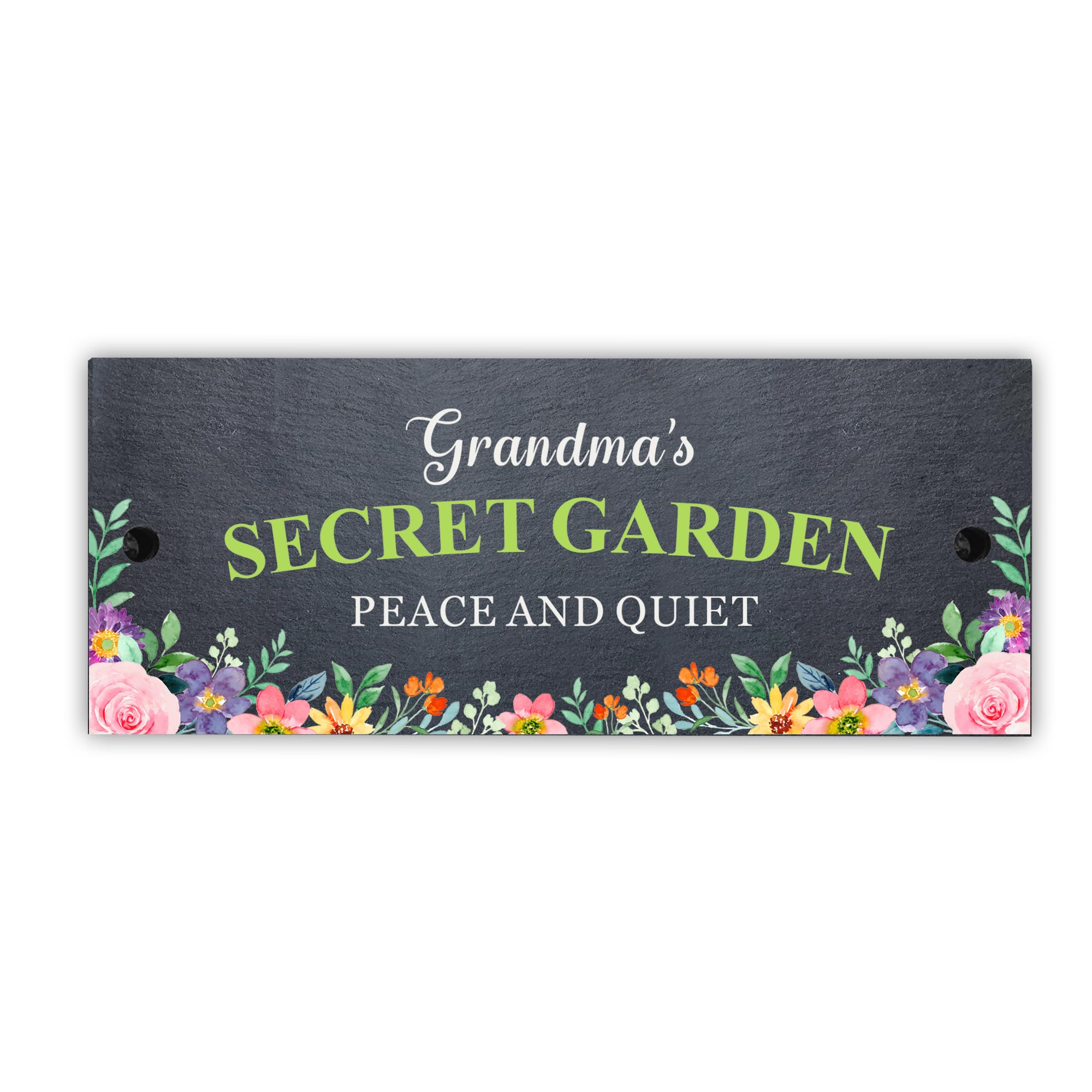 Personalised Plaque Slate House Signs Natural Slate House Numbers Plaques Welcome Sign Door Wall Sign Yard Signs Home Decor Gifts for Outside with Wall Fixings(Design 1)