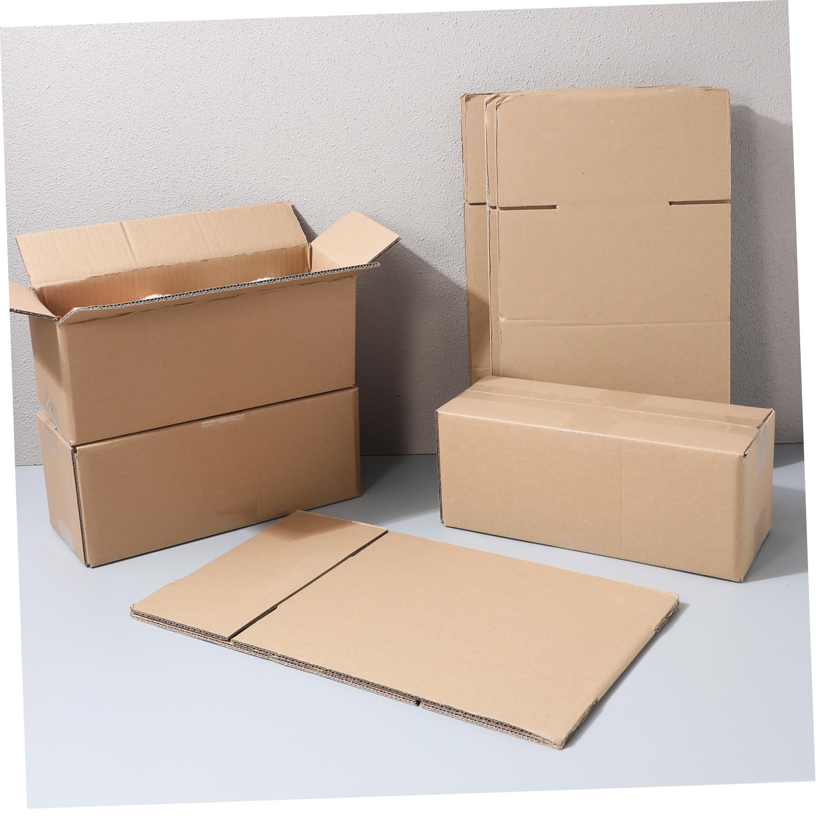 10piezas Cajas Exprés Para Envío Cajas De Cartón Corrugado De Correo Para Pequeñas Empresas Para Embalaje De Mudanzas y Envíos Postales