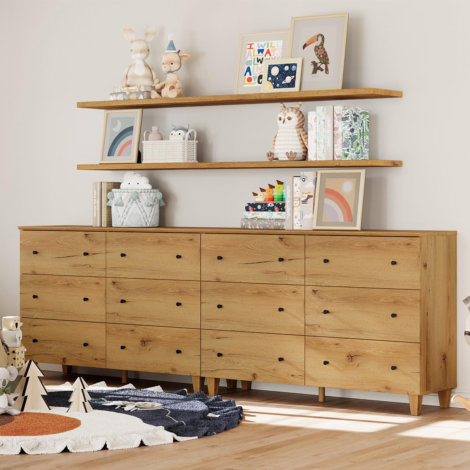 dresser 12 drawers Snhomee 12-Drawers Tall Dresser for Bedroom main image 0