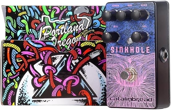 Catalinbread Sinkhole Ethereal Reverb Pedal Versatile Reverb Effects with Adjustable Modulation, Wet/Dry Mix, Preamp Circuit, and Switchable Trails for Guitars & More