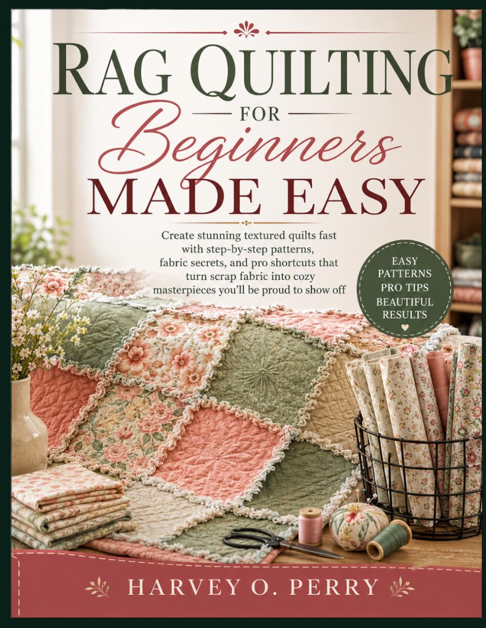 Rag Quilting for Beginners Made Easy: Create stunning textured quilts fast with step-by-step patterns, fabric secrets, and pro shortcuts that turn ... cozy masterpieces you’ll be proud to show off