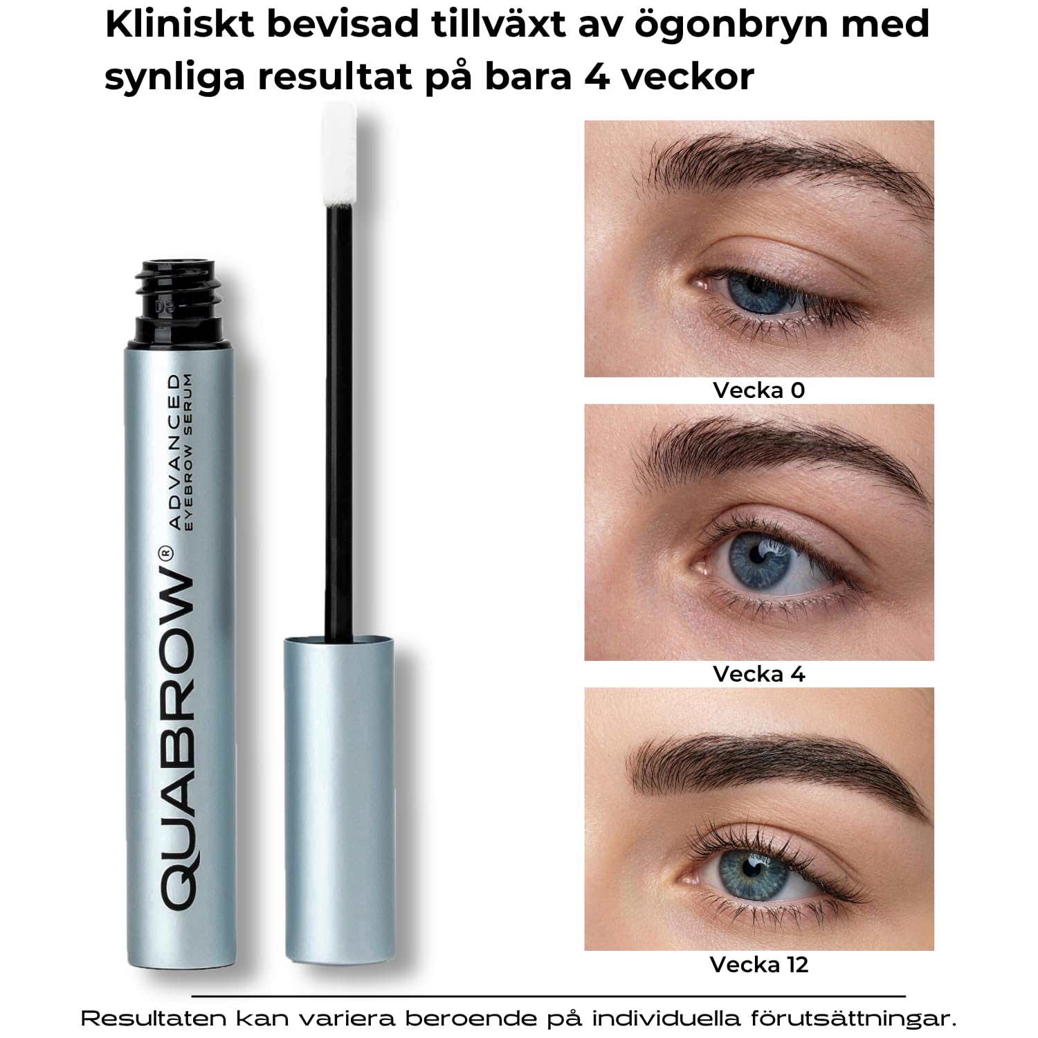 QUABROW® - Serum do brwi na porost i zagęszczenie – Serum do brwi z kompleksem QUA-X® – 3,5 ml Brow Booster