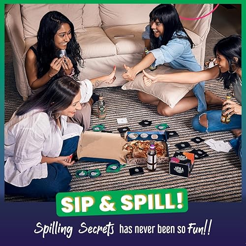 Miniatura 2 de Juego de fiesta de derrames un juego de cartas sobre secretos derramados, juego de fiesta sin censura para despedidas de soltera, cumpleaños y más,