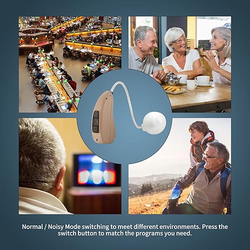 Miniatura 6 de Maihear - Amplificador auditivo recargable para adultos mayores, detrás de la oreja (BTE), dispositivo de sonido de carga de contacto magnético para