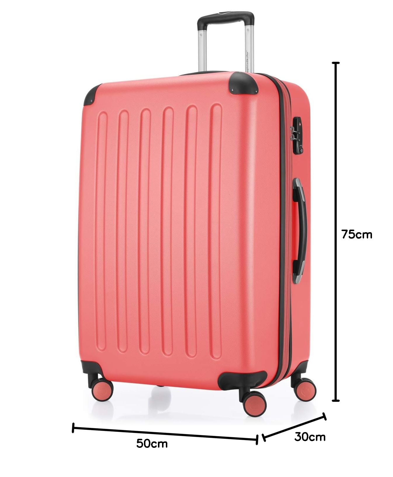 HAUPTSTADTKOFFER - Spree - Maleta rígida, Trolley expandible, Equipaje de Viaje, 4 Ruedas Dobles, TSA, 65 cm, 74 litros, Champán — view 36