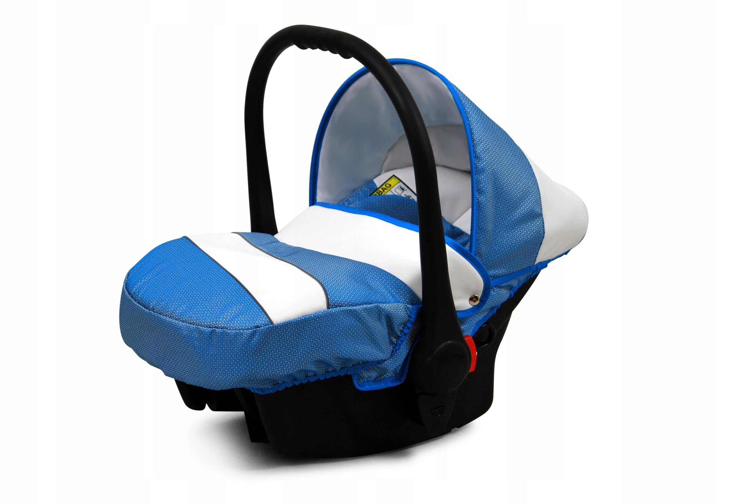 BabyLux® Kinderwagen Set 3 in 1 - White Lux - incl. Babywanne, Buggy Sportsitz, Auto-Babyschale - Autositz - Kinderwagenset - Kombikinderwagen mit Wickeltasche, Regenschutz usw.