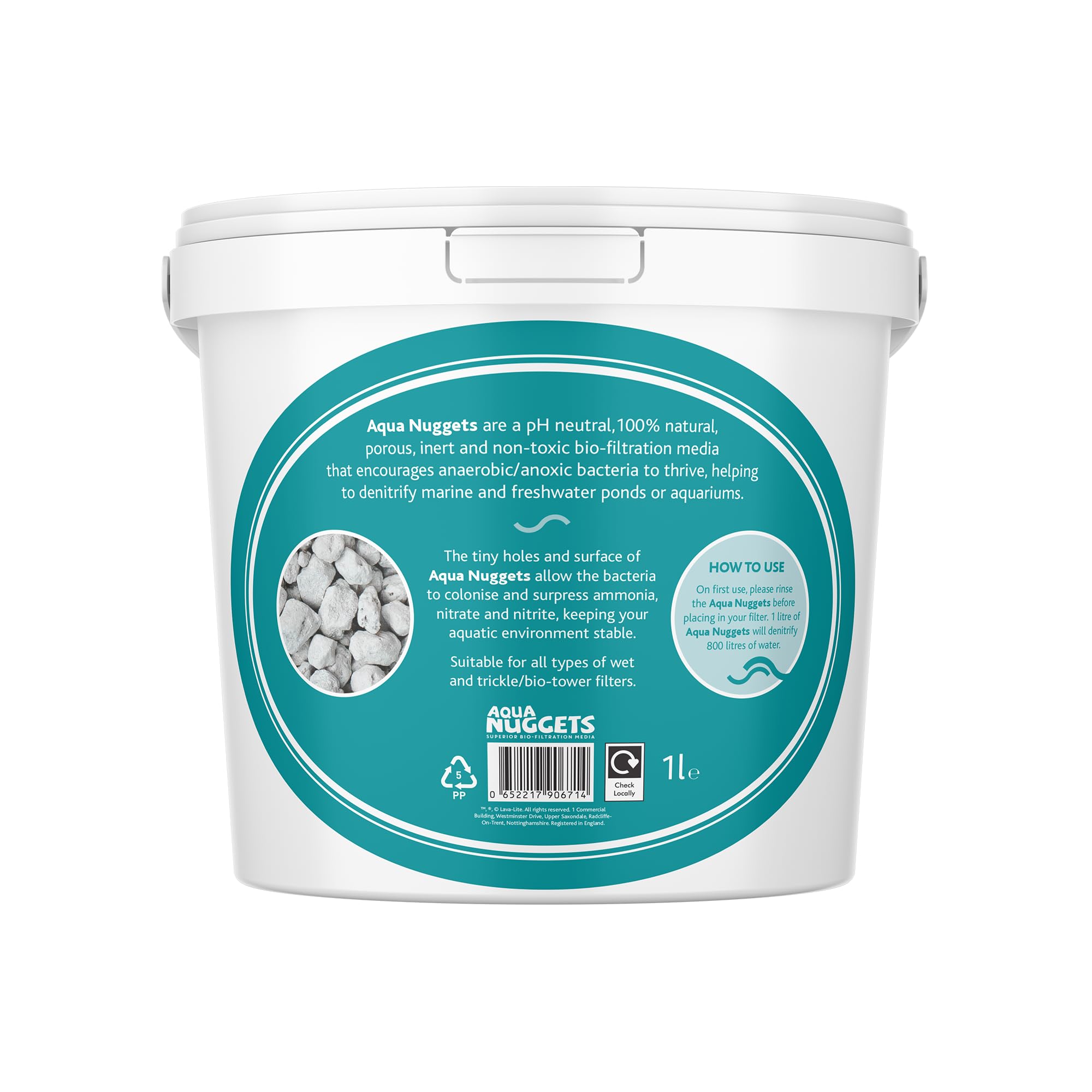 Lava-Lite Aqua Nuggets - (1Litre) Fish tank Cleaner. Natural Bio Media for Aquariums,Ponds & Sumps. High Surface Area Biological Filtration for Freshwater & Marine Tanks 1 Ltr - Image 2