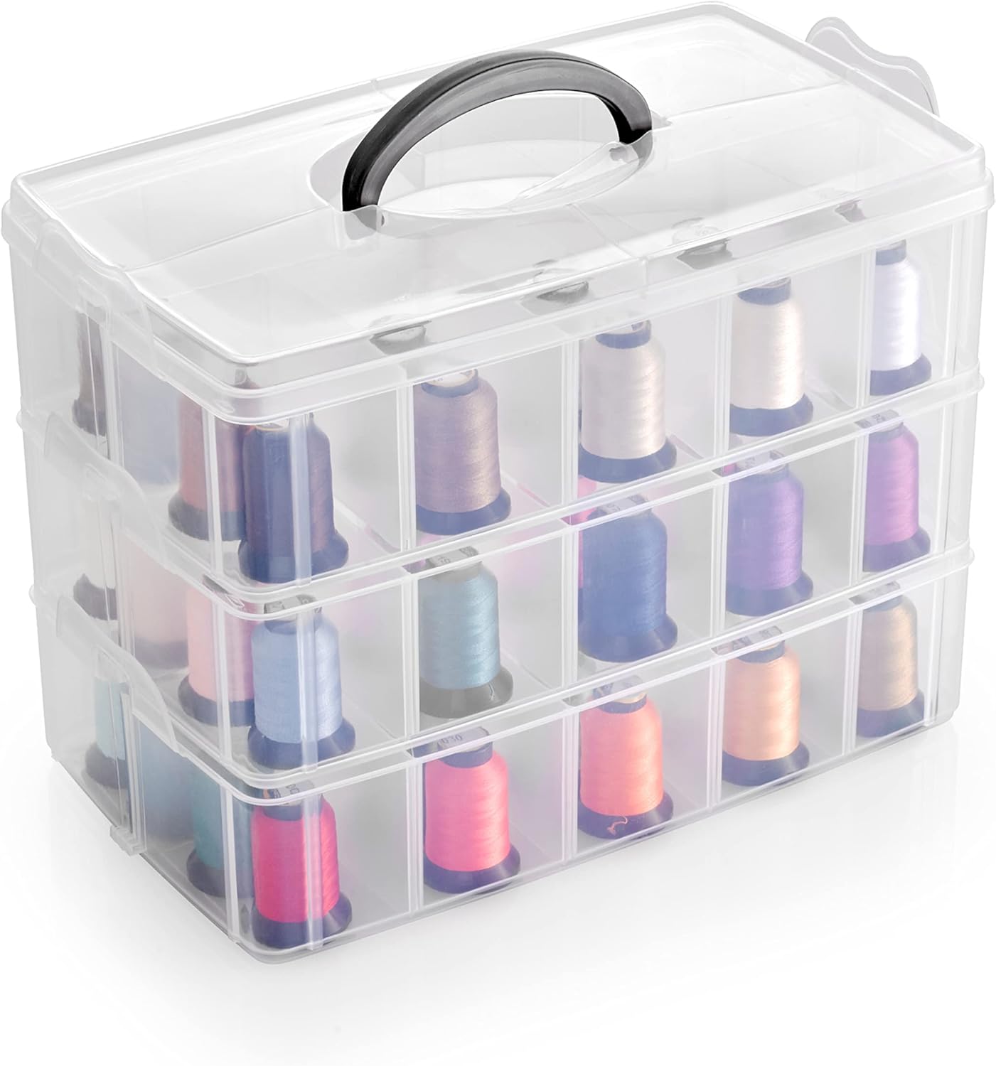 Bins & Things Stackable Storage Container with 30 Adjustable