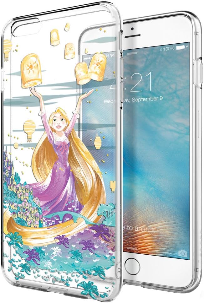 MTT Officially Licensed Disney Princess Rapunzel Soft Back Cover for Apple iPhone 6S & 6 (D5135, Transparent)