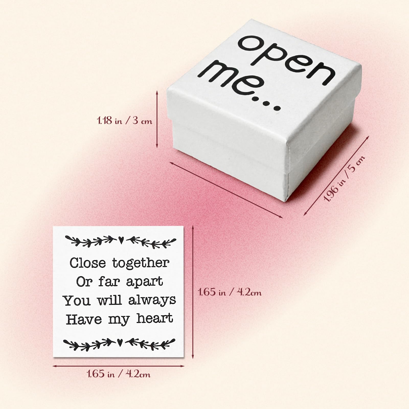 I Love You Gift for Him or Her, Little Red Heart Mini Keepsake, “Open Me” Gift Box, Thoughtful Valentine’s Day & Anniversary Idea for Boyfriend, Girlfriend, or Loved One