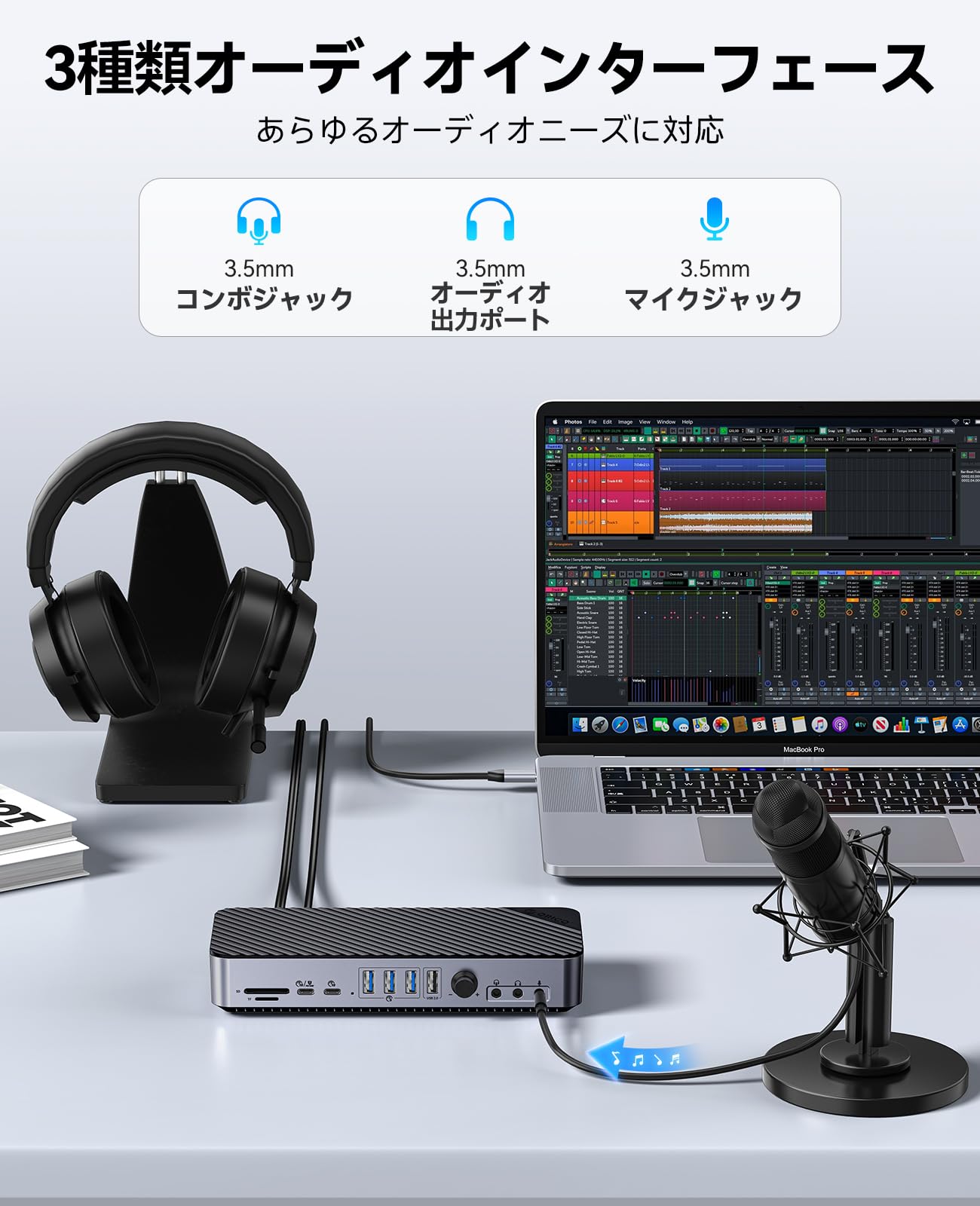 Amazon.co.jp: ORICO USB C ドッキングステーション 4画面拡張 (20-in