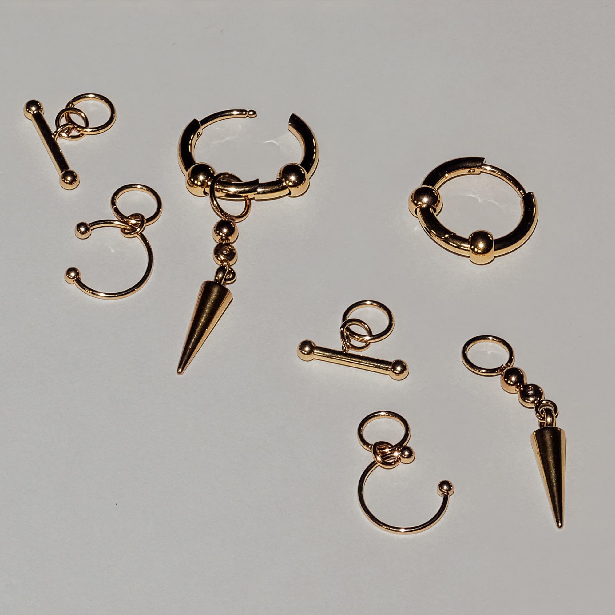 LIEBESKIND BERLIN Damen Schmuck - Urban Collection - Piercing Design - Creolen, Ohrringe - modern, besonders & wandelbar