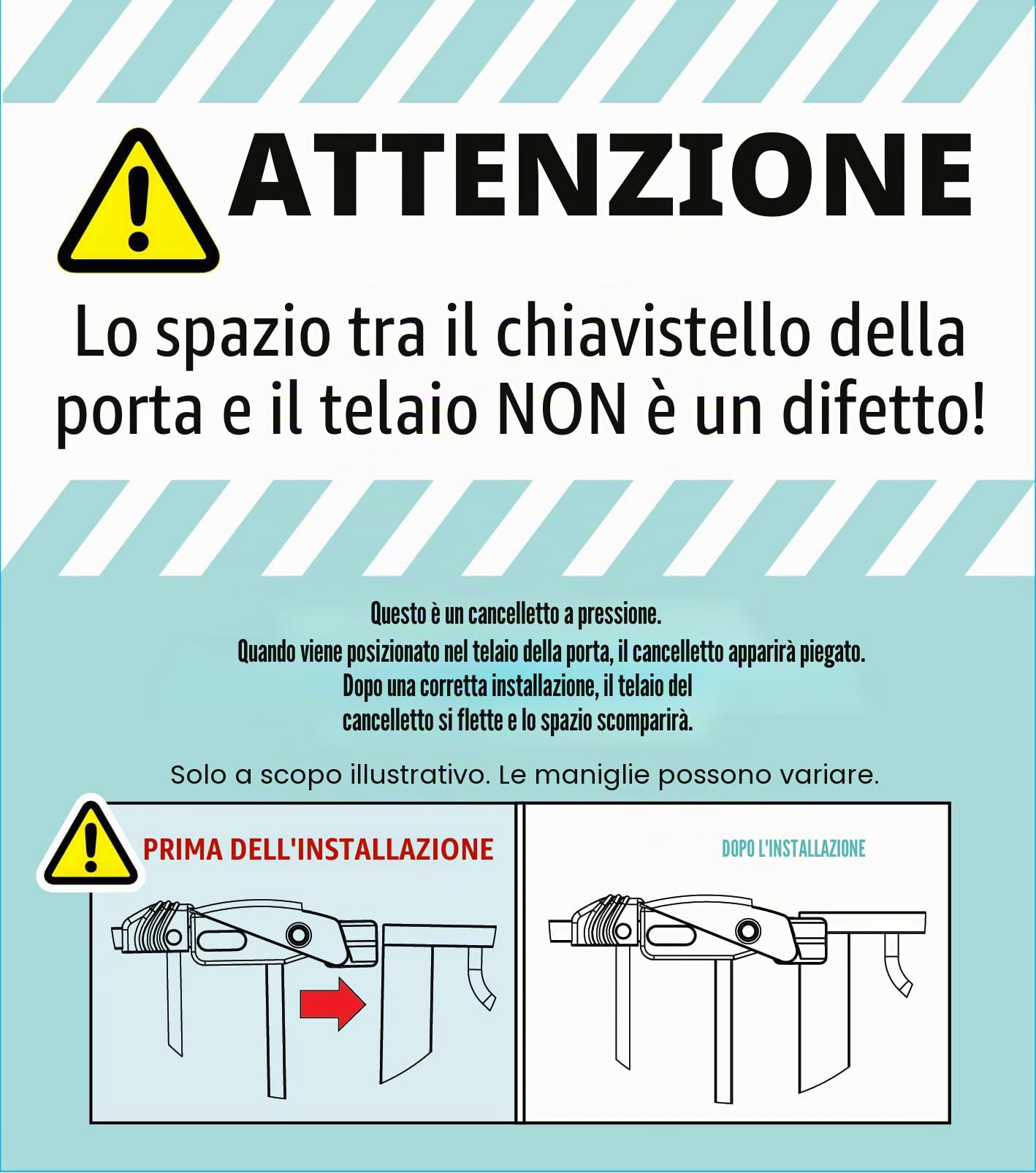 Regalo Cancello Walk Thru Easy Step, bianco, adatto a spazi tra 29" e 37,5" di larghezza e 30" di altezza