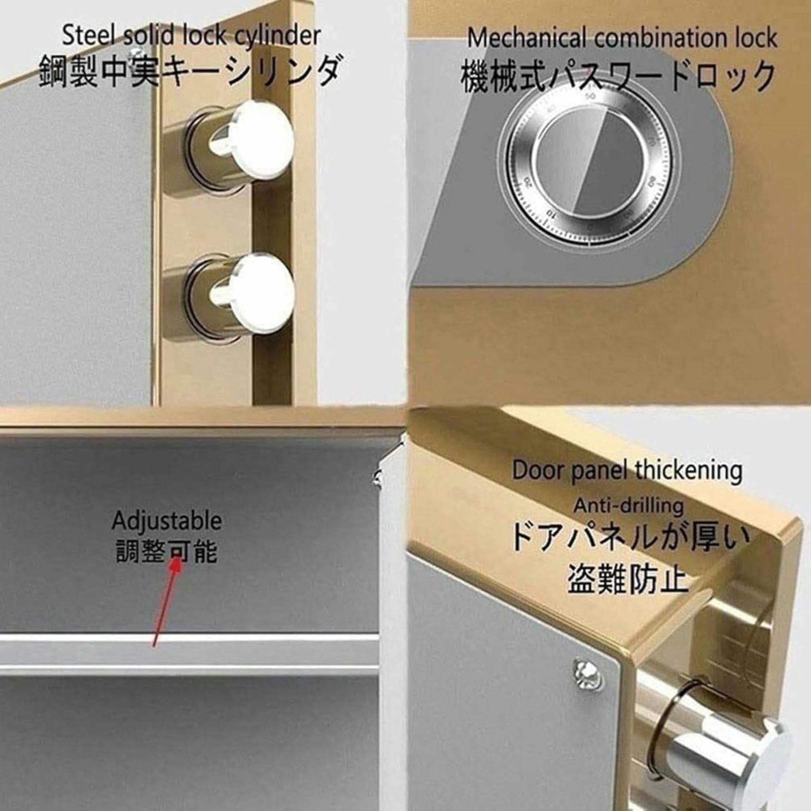 Cajas fuertes ignífugas impermeables para la seguridad del hogar, cajas de seguridad duraderas, almacenamiento seguro para objetos de valor, cajas de seguridad resistentes al fuego, soluciones