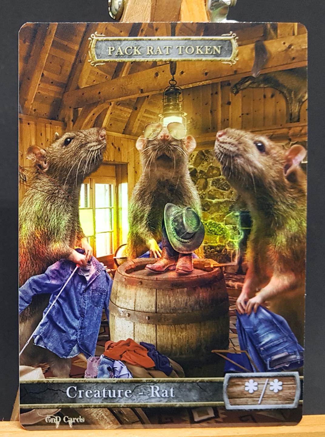 Amazon.com: 1x Pack Rat Token #2 FOIL Laminated Custom Altered : Toys &  Games