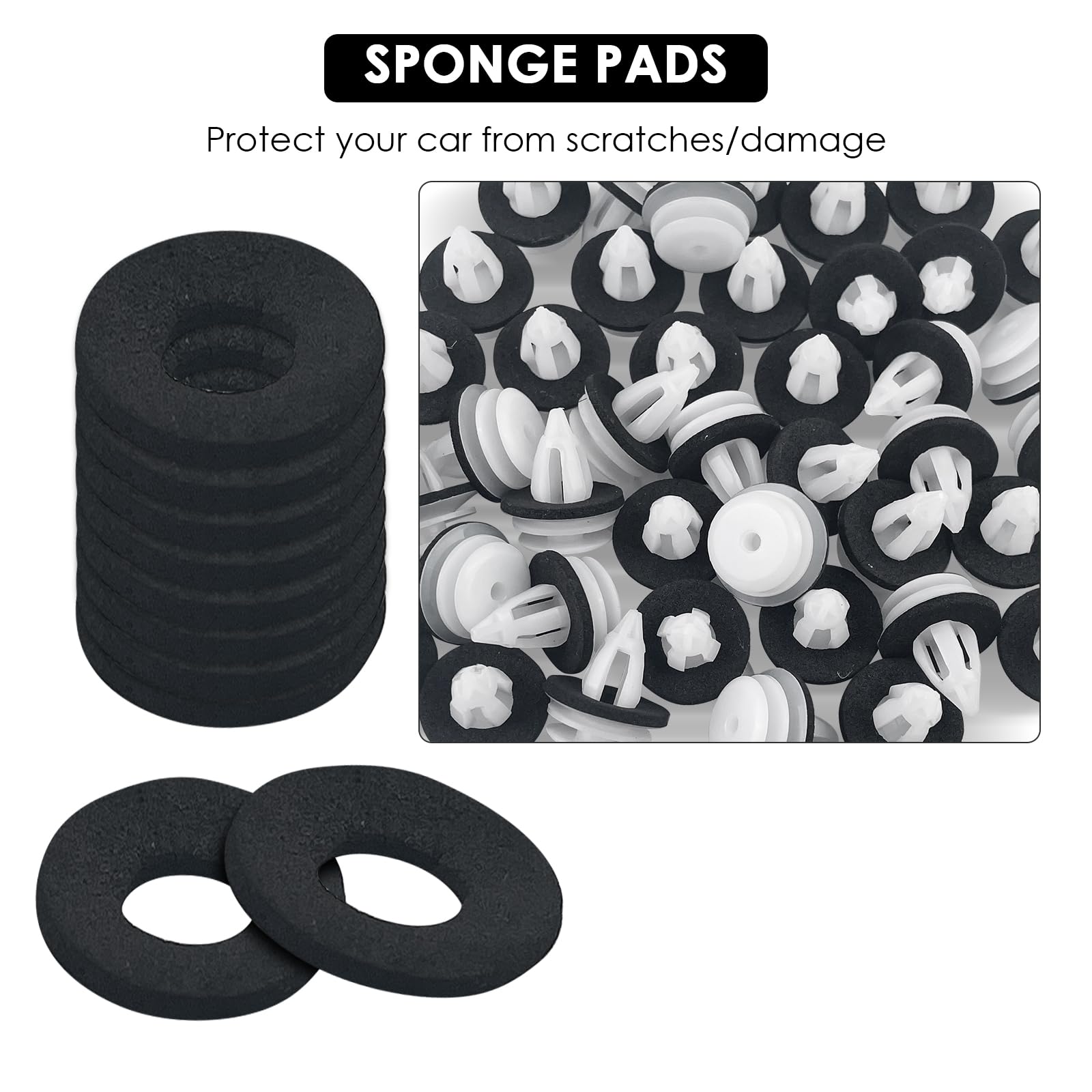 Kit 80 Clip Plastiche Per Auto - Rivetti Universali Per Pannelli Porte E Paraurti - Foto 6