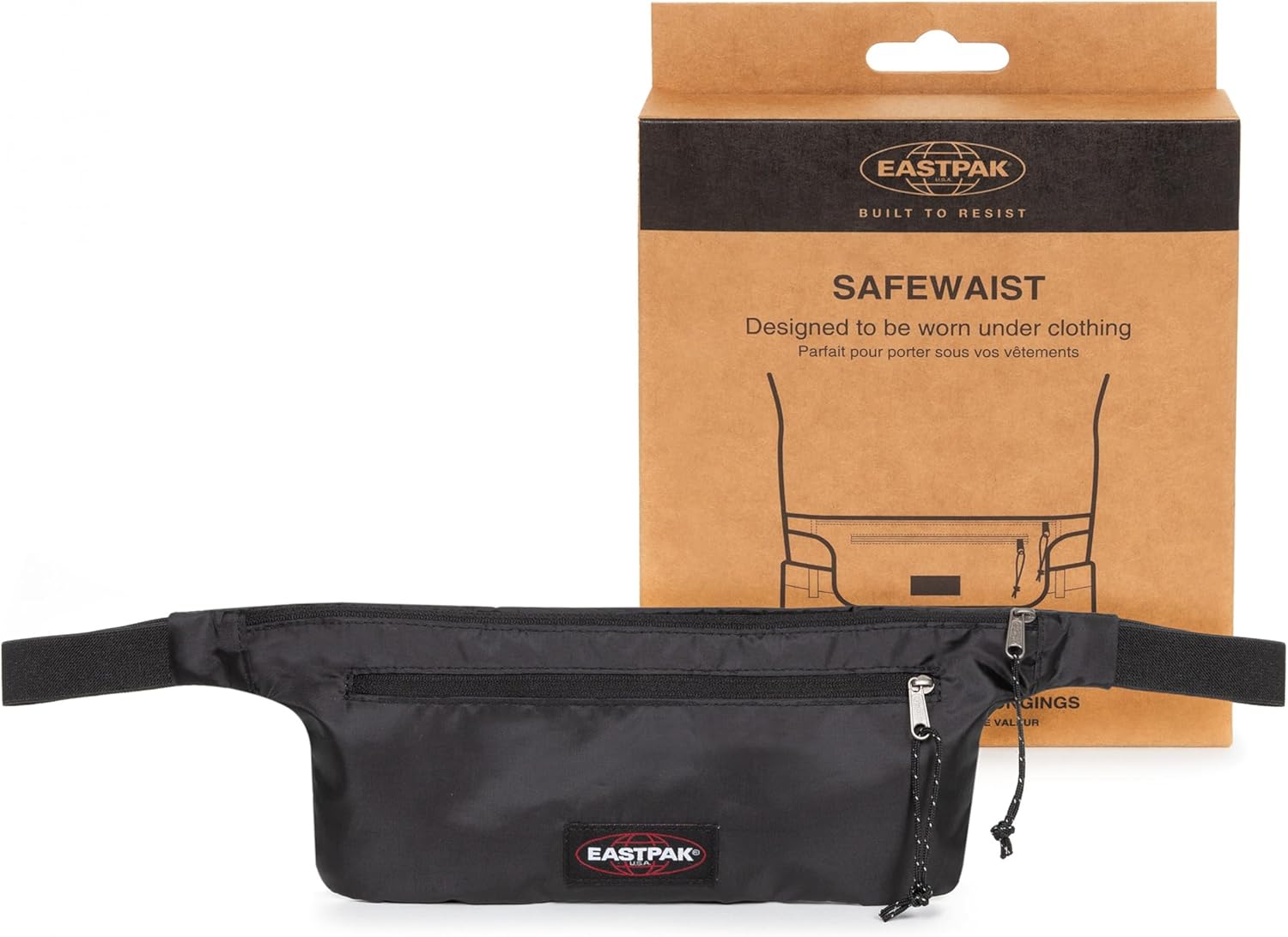 Eastpak SAFEWAIST Toiletry Bags, 0.3 L - Black (Black), Black, One Size, Accessories