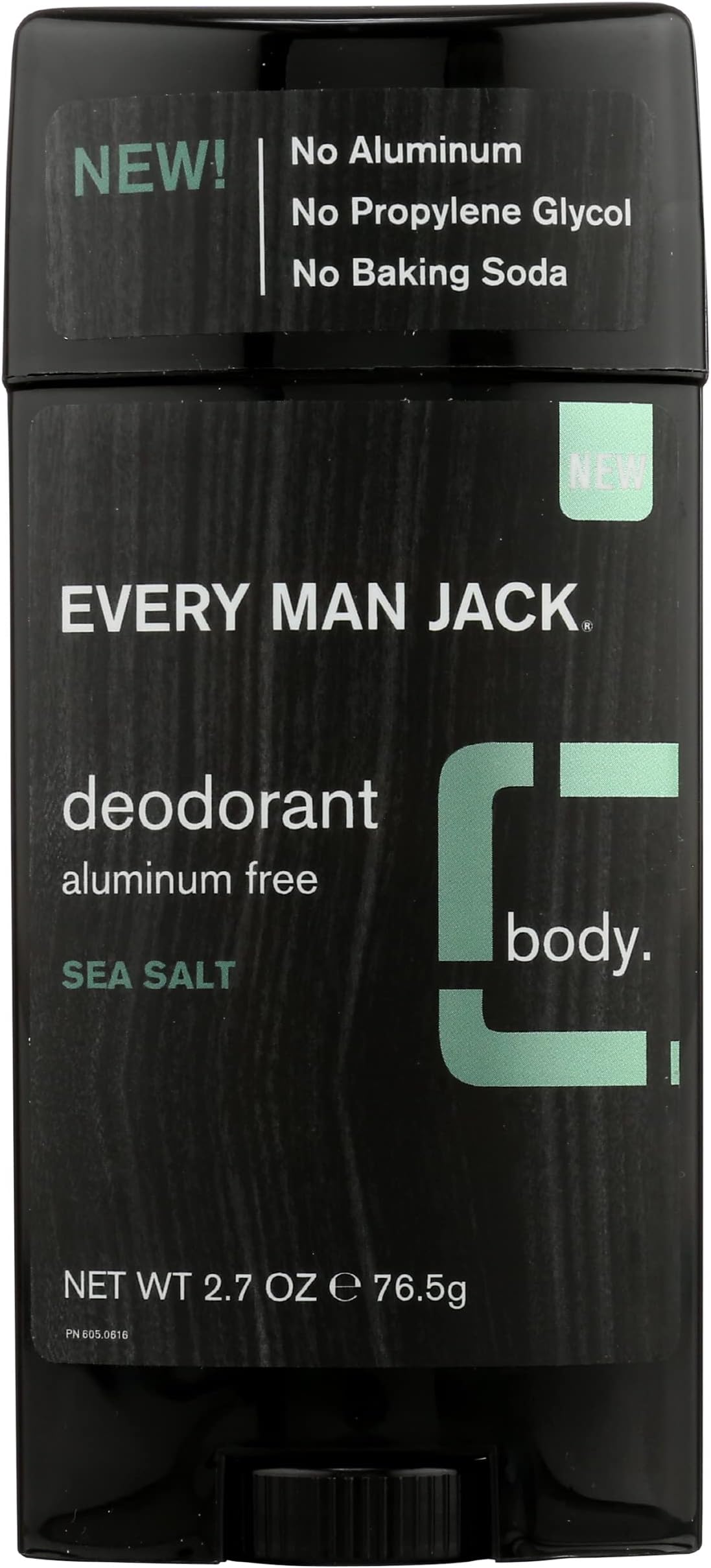 Every Man Jack Sea Salt Scent Deodorant Stick, Aluminum