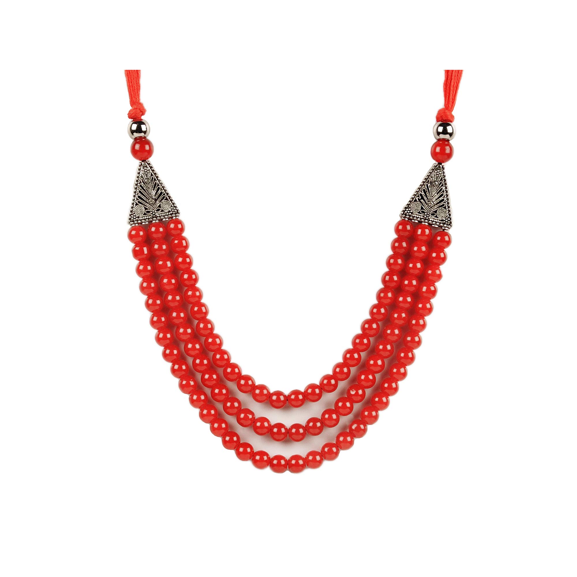 Rupkutir Glass Beads Made Red Colored Earring & Necklace Set For Womens-JS-26 (B08P8DDP69) Amazon Price History, Amazon Price Tracker