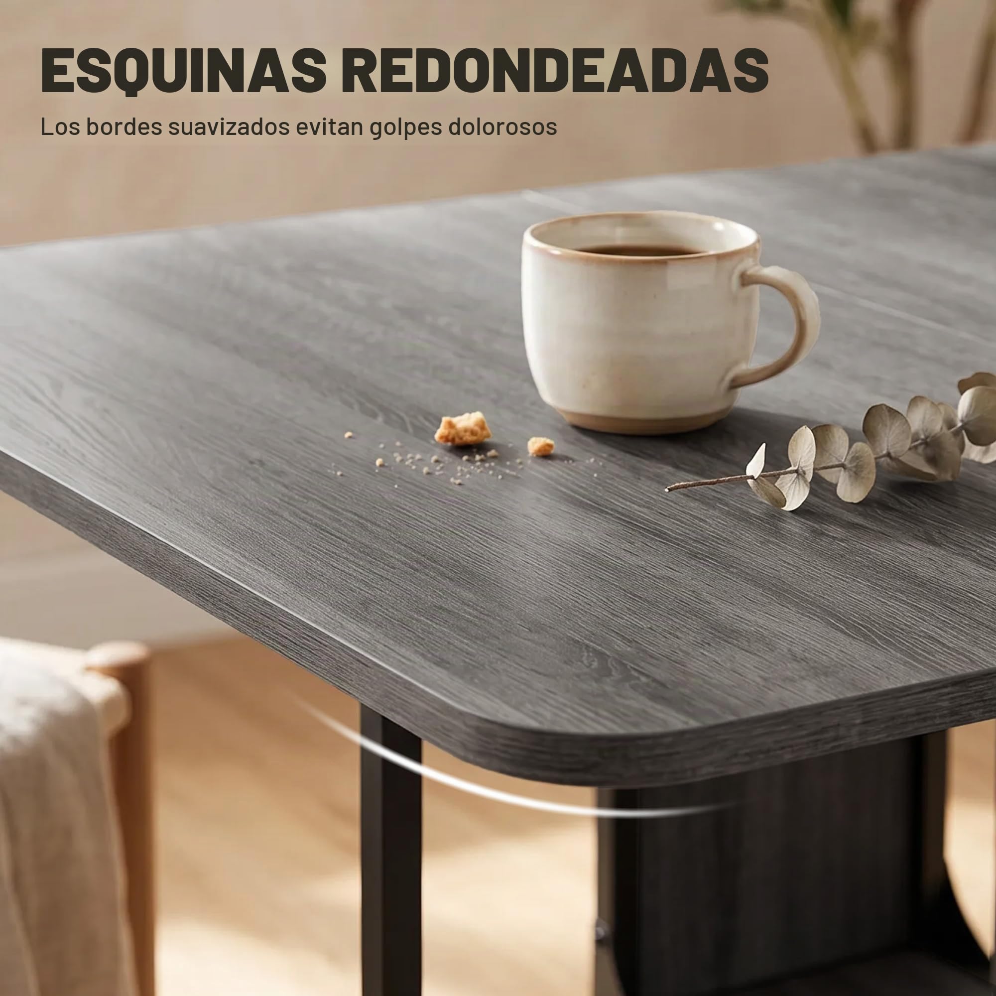 HOMCOM Mesa de Comedor Plegable, Mesa de Cocina Rectangular Plegable, Mesa Extensible con Ruedas para hasta 6 Personas, 6 Ruedas y Estante Integrado, para Espacios pequeños, Comedor, Gris | Mesa de cocina extensible con diseño plegable, estante de almacen