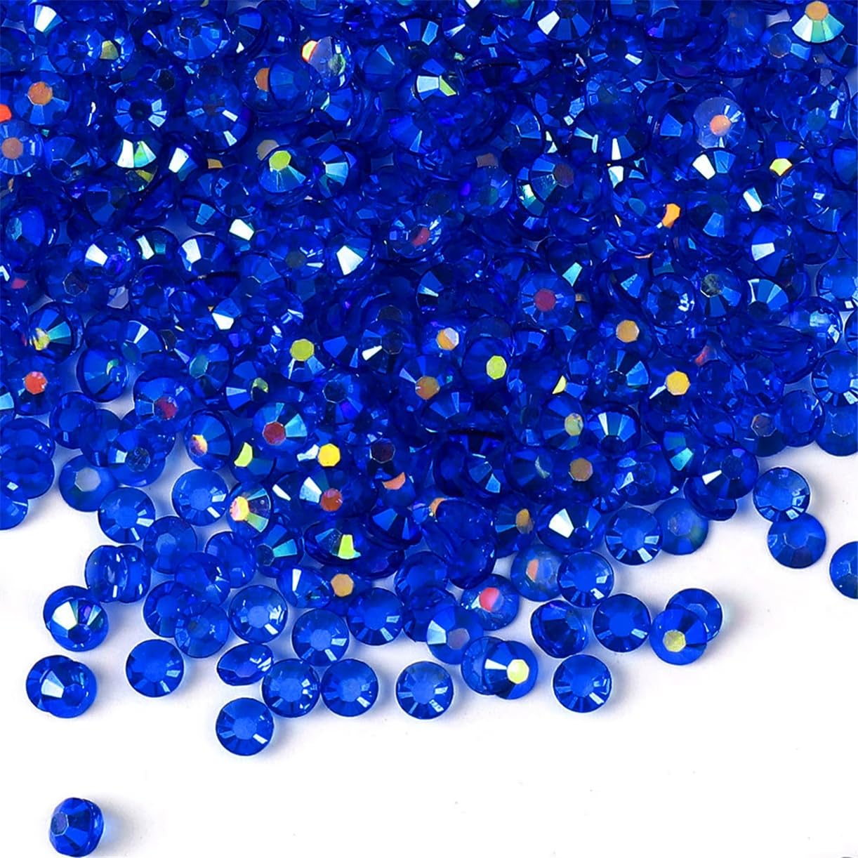 1500 Pieces SS16 4mm Flatback Rhinestones AB Clear Round Gems Crystals for Nail Art DIY Crafts Clothes Shoes Bags （Transpa...