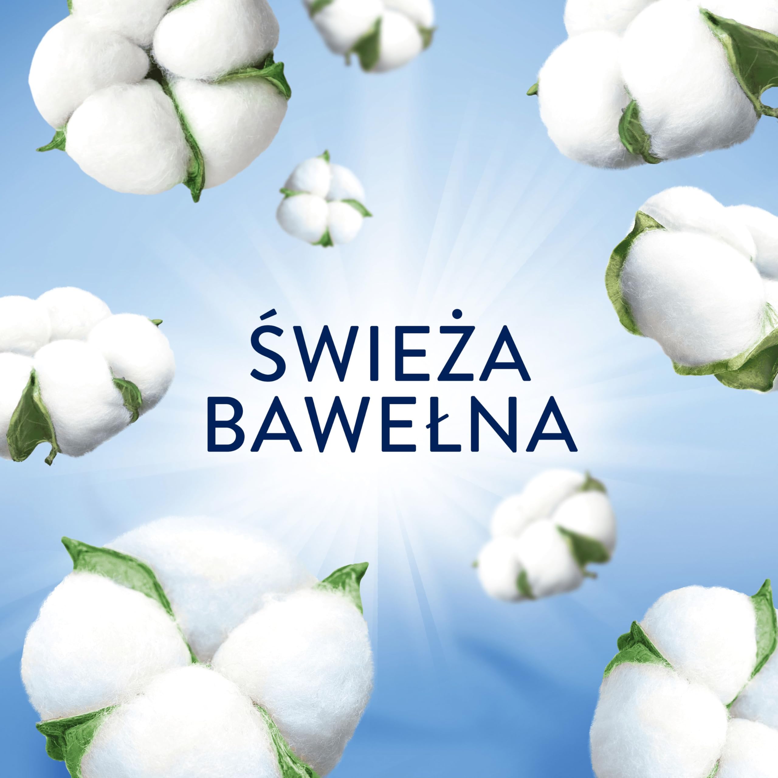 Lenor Cotton Fresh Perełki zapachowe do prania 6x495 g, delikatna świeżość, która trwa