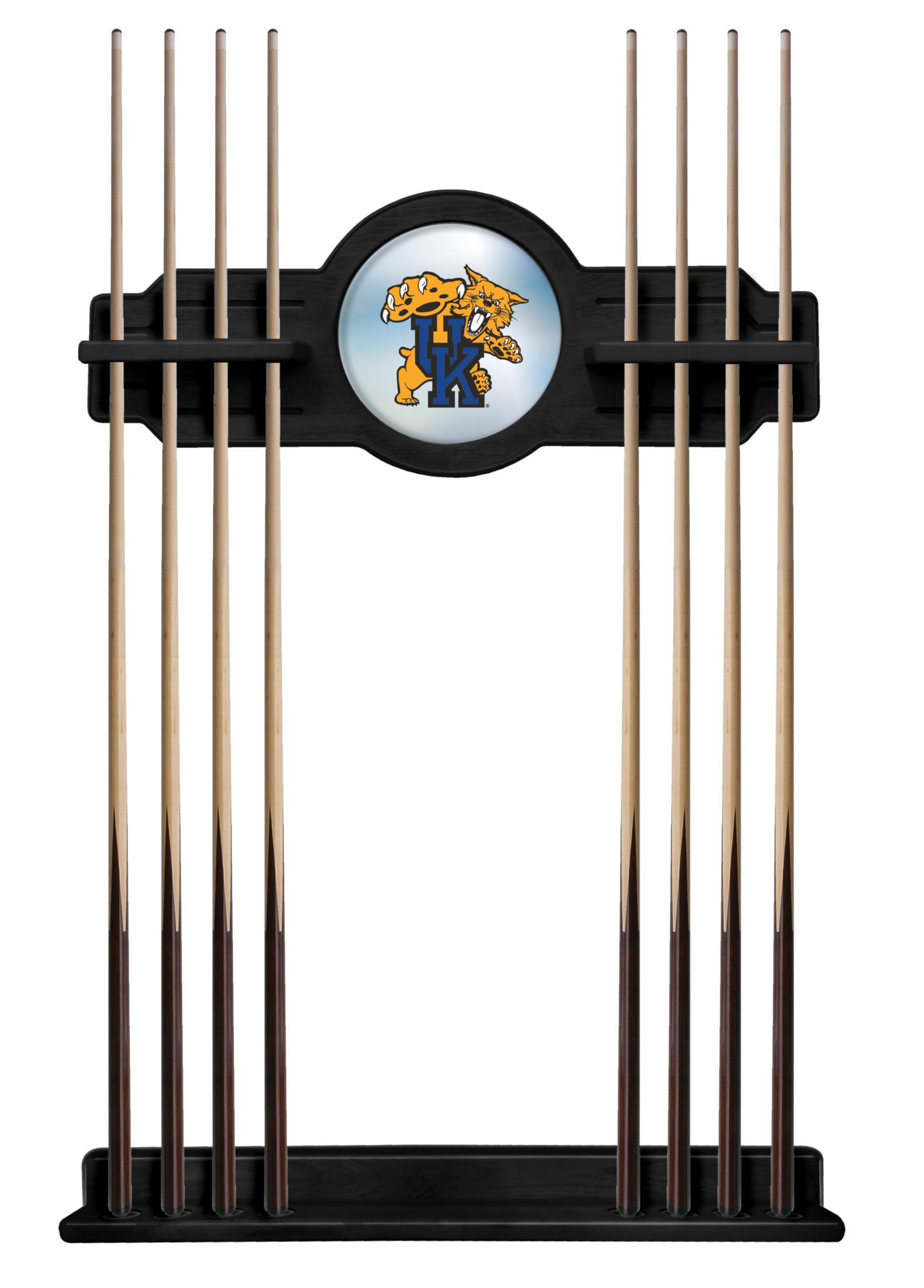 Kentucky Wildcat Cue Rack in Black Finish by Holland Bar Stool