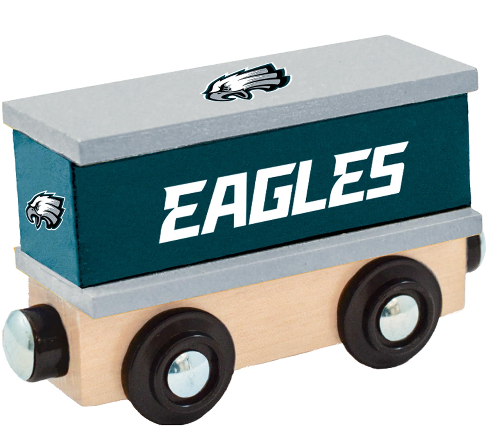 Masterpieces Wood Train Box Car - NFL Philadelphia Eagles - Officially Licensed Toddler &amp; Kids Toy