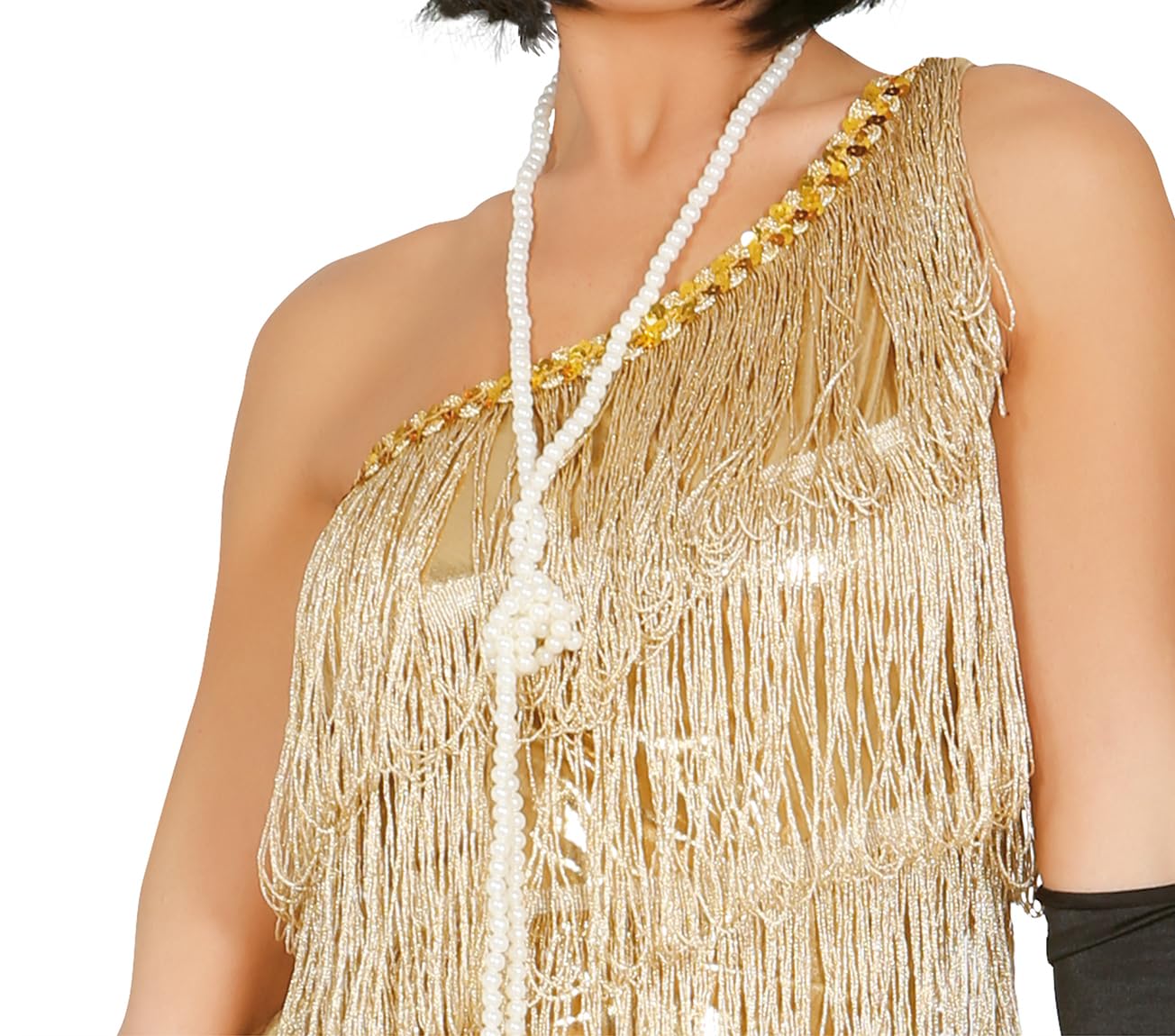 FIESTAS GUIRCA | Costume Charleston Années '20 Femme - Robe et Bandeau - Costumes d'Époque pour Fêtes Déguisées, Carnaval et Halloween - Idéal pour Adultes