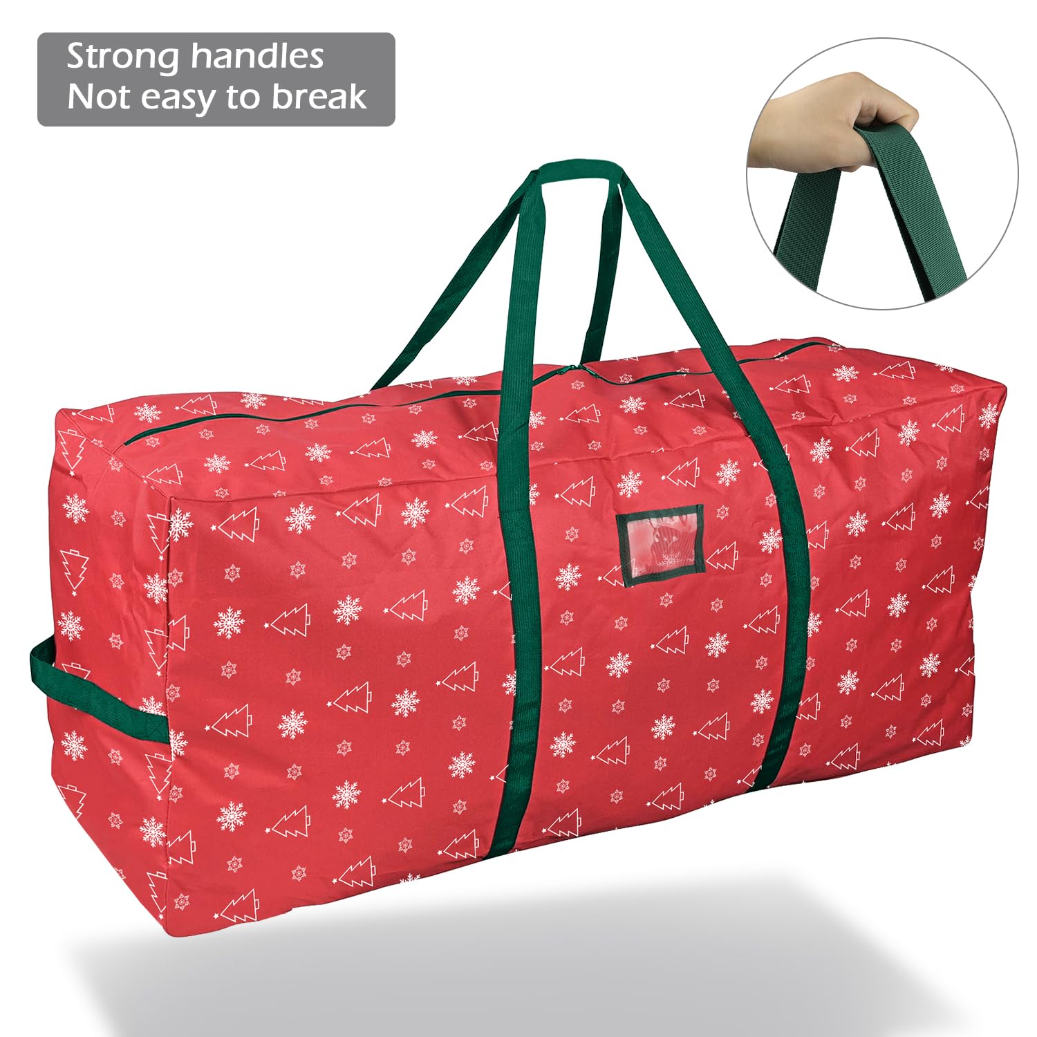 Borsa Impermeabile Per Albero Di Natale - Con Doppia Cerniera Per Trasporto E Riposo - Foto 6