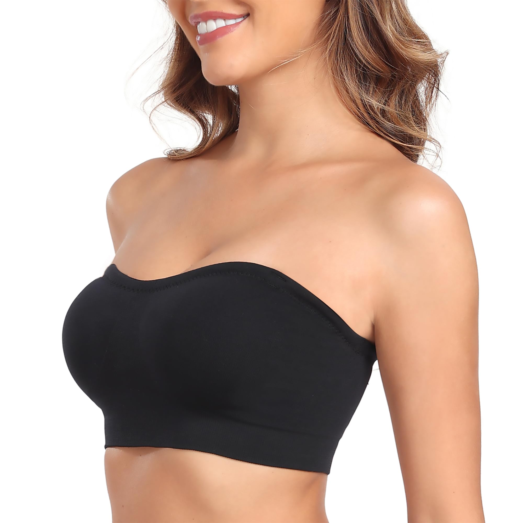 OBICUM Strapless Bras for Women smooth Comfortable Bandeau Tube Top