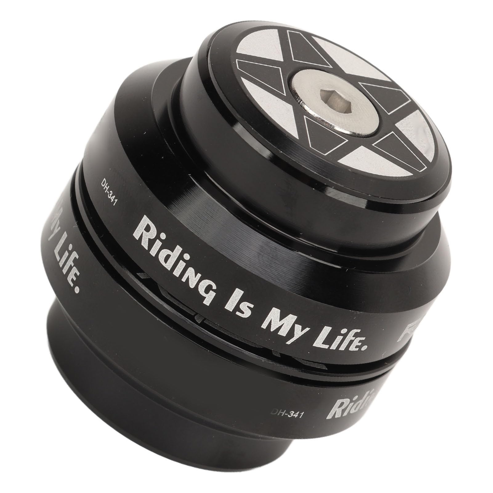 Pilipane Bike Headset Set 34mm Bicycle Headset Aluminum Alloy Bike Front Fork Stem Headset for 28.6mm Straight Steerer Fork Bearing Durable Proof Sealed Dual Bearings Smooth Rotation CNC