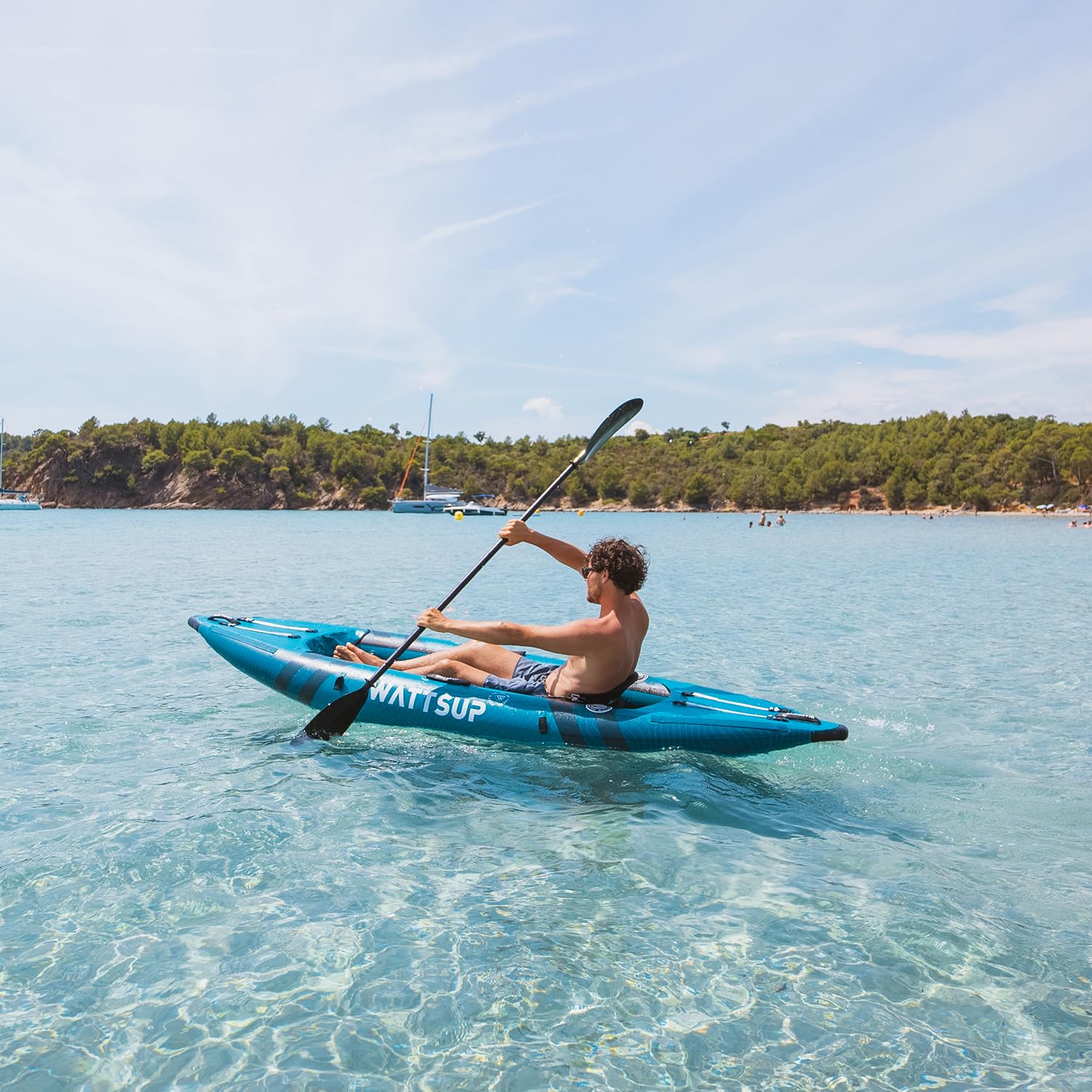 Kayak Gonfiabile Wattsup COD 1 Piazza - 310x85 cm (10'2" x 33") - PVC laminato e Dropstitch - Pacchetto Completo - Max 180 kg