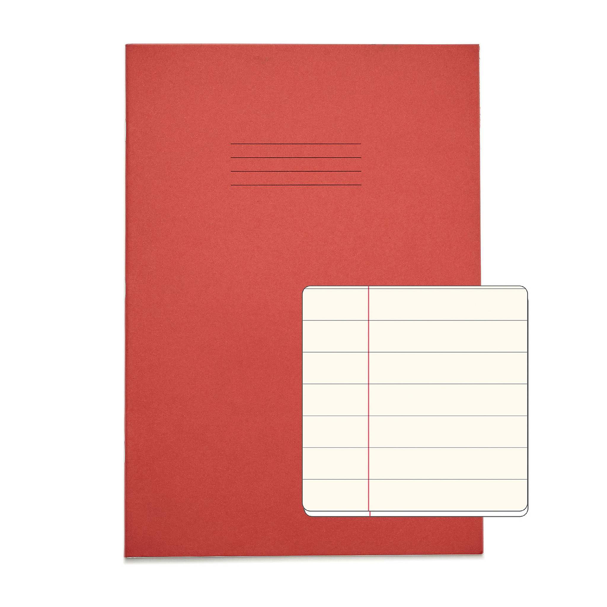Rhino F12 M A4 48 Seiten getöntes Schulheft A4 Red/Cream