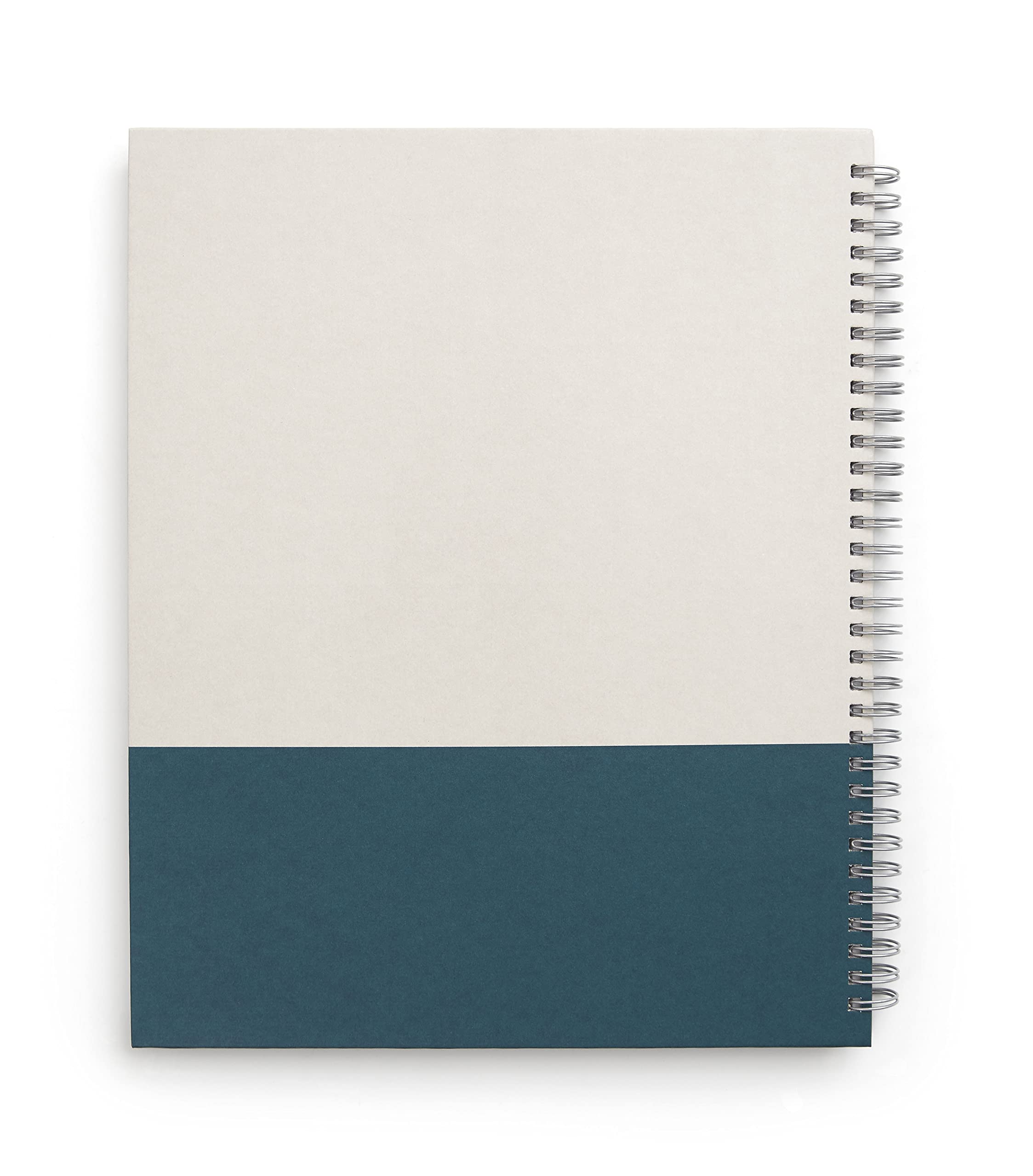 Tru Red 24383517 - Quaderno a righe con copertina rigida, grande, colore: grigio/verde acqua Tr55738
