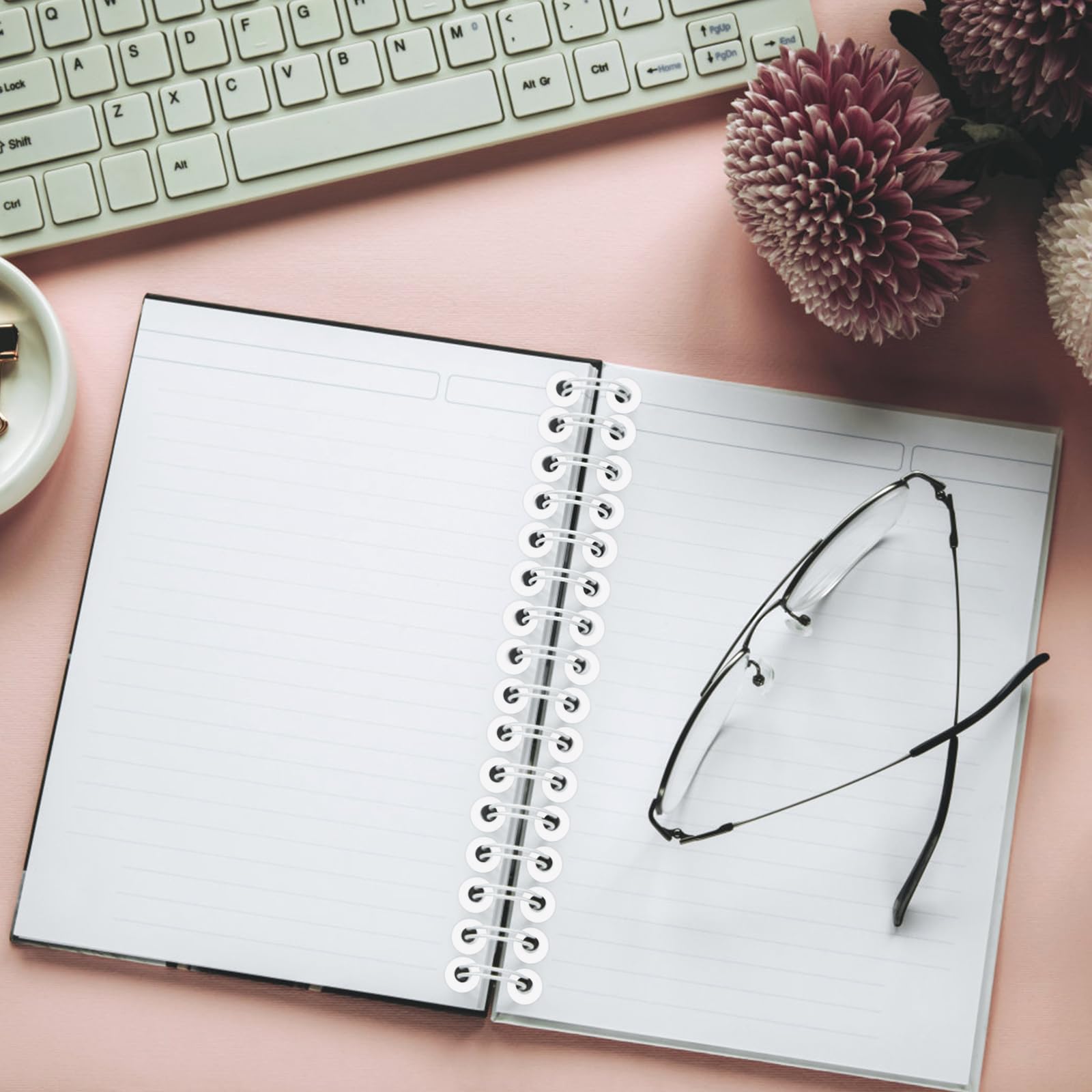 1000 Rinforzi Fori Per Fogli Autoadesivi - Salvabuchi Per Raccoglitori, Scuola E Ufficio - Foto 2