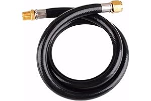 1/2 Propane Hose | 48" High-Pressure LP Propane Gas Hose with 1/2" Flare Ends