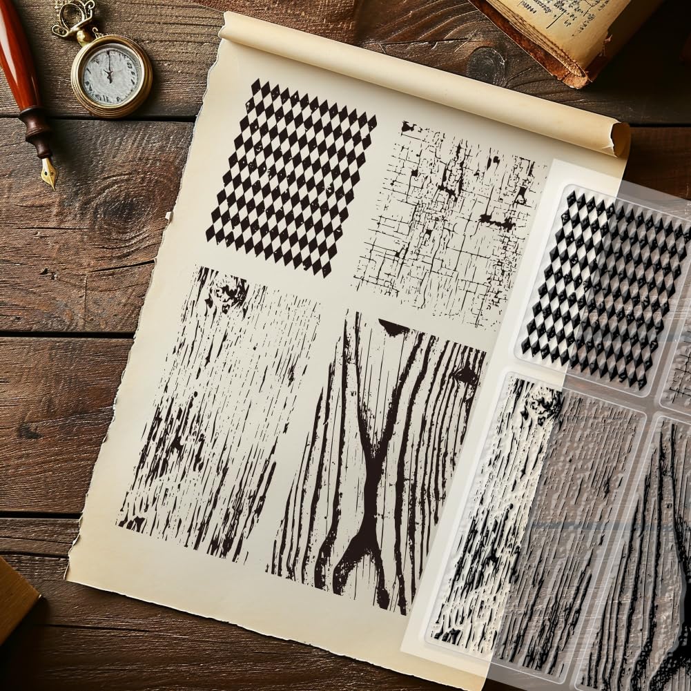 PH PandaHall Timbri in Silicone Trasparente Timbro a Forma di Casa, Timbro in Gomma Edilizia Urbana per Regalo Foto Album Card Scrapbook Postcard Decorazione