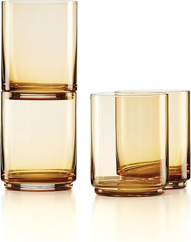 Lenox Tuscany Classics - Gafas altas (4 unidades), color naranja