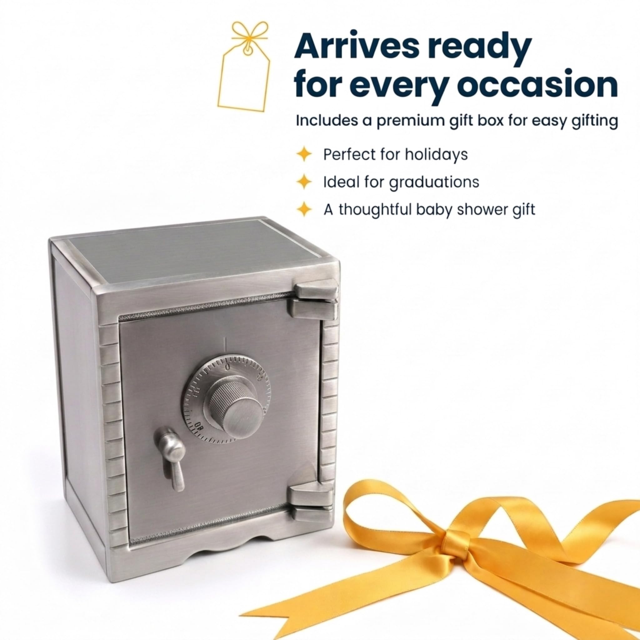 Amazon.com: Creative Gifts International Vault Bank | Brushed