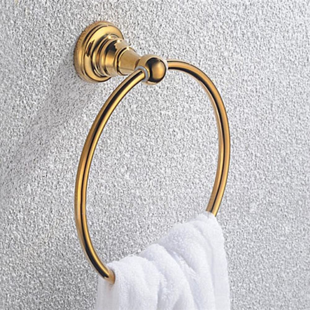 Porte-manteau / Porte-serviette En Bronze Doré Chiarini Italy - Fait Main