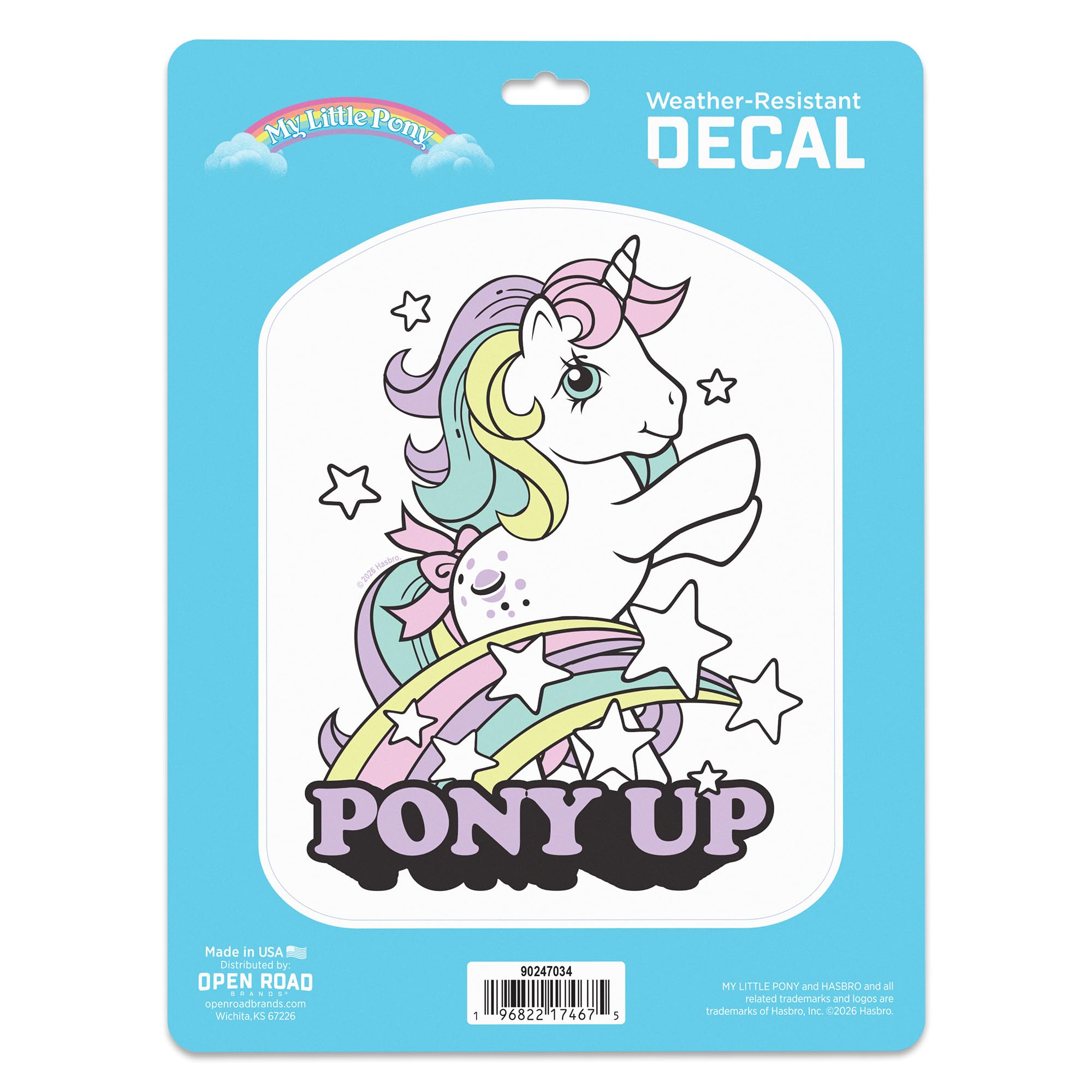 Hasbro My Little Pony Pony Up Adhesive Vinyl Decal