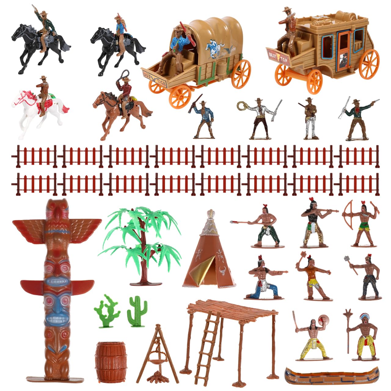 NUOBESTY 1 Set Indianer Modell Dekorationen Simulation Western Cowboy Modell Szene Charakter Cowboys Indianer Spielzeug Figuren Männer Dekoration Figur DIY Zubehör Tischdekoration