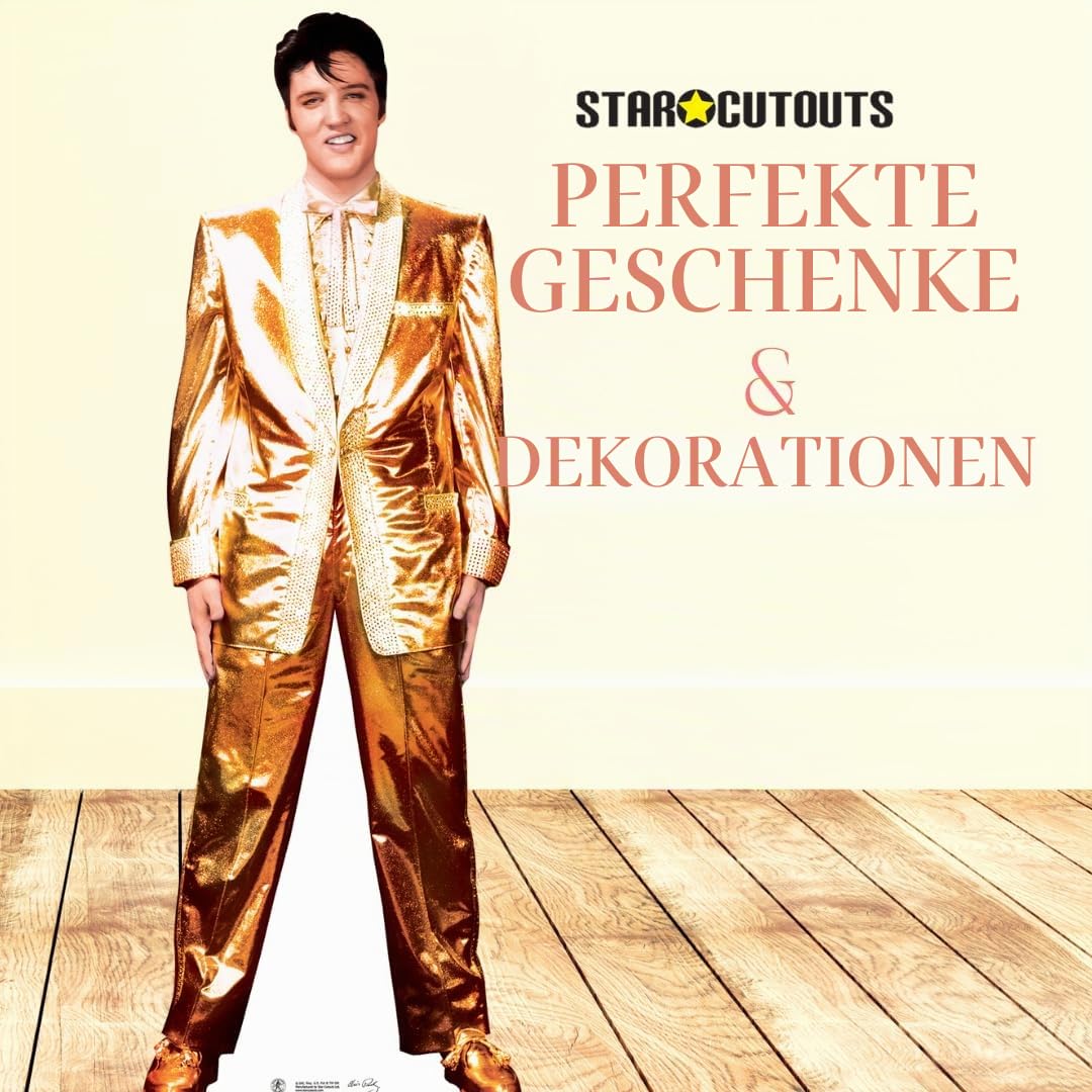 Star Cutouts Pappaufsteller von Elvis Lame Suit (Gold)
