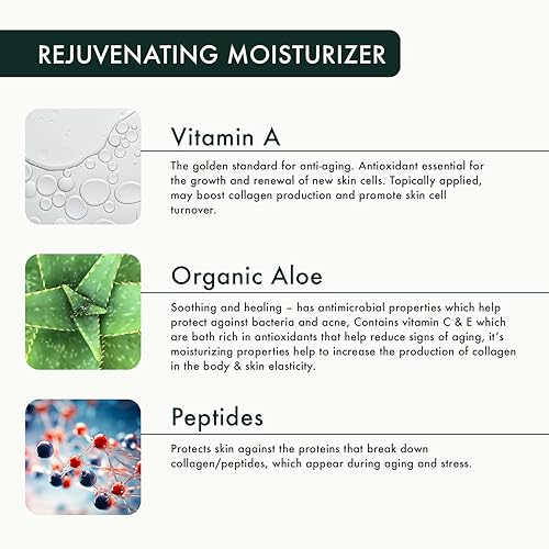 Miniatura 7 de Vieve's Leaves Crema hidratante facial hidratante  Natural antienvejecimiento hidratante calmante con aloe y células madre de frutas  Crema calmante