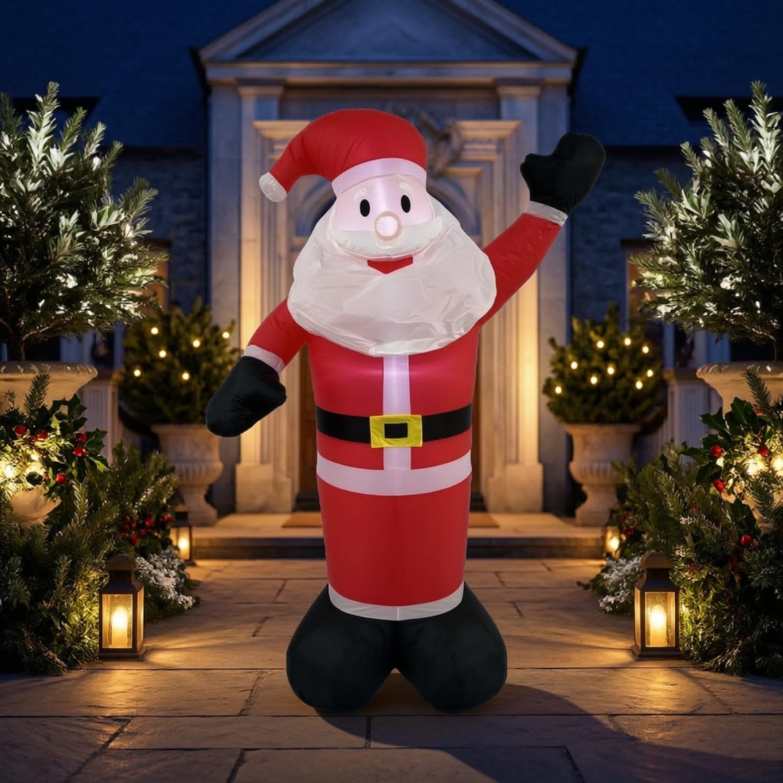 Personaggio Natalizio Gonfiabile Gonfiabile da Esterno Natalizio Personaggio Festivo per Famiglie, Giardino