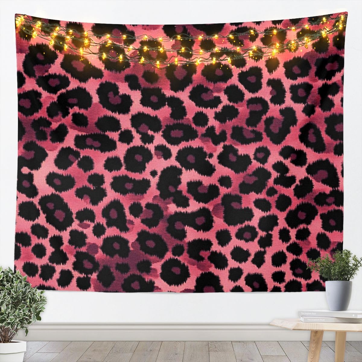 Feelyou Leopard Print Tapestry Zebra Stripes Wall Art for Living Room Bedroom Luxury Style Wall Hanging Blanket Home Decor Medium 59"x59" image 5
