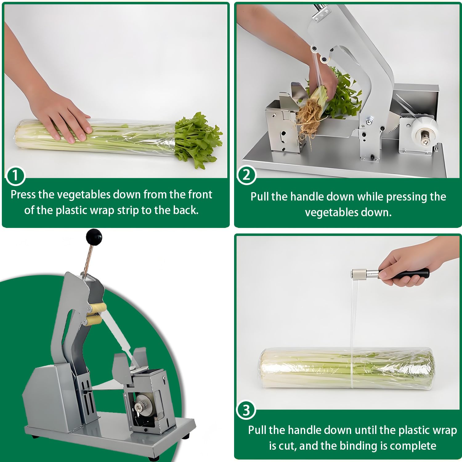Macchina impacchettante vegetale automatica dei semi, legatrice del film del PE/PVC per le aziende agricole & le aziende agricole di alimenti freschi
