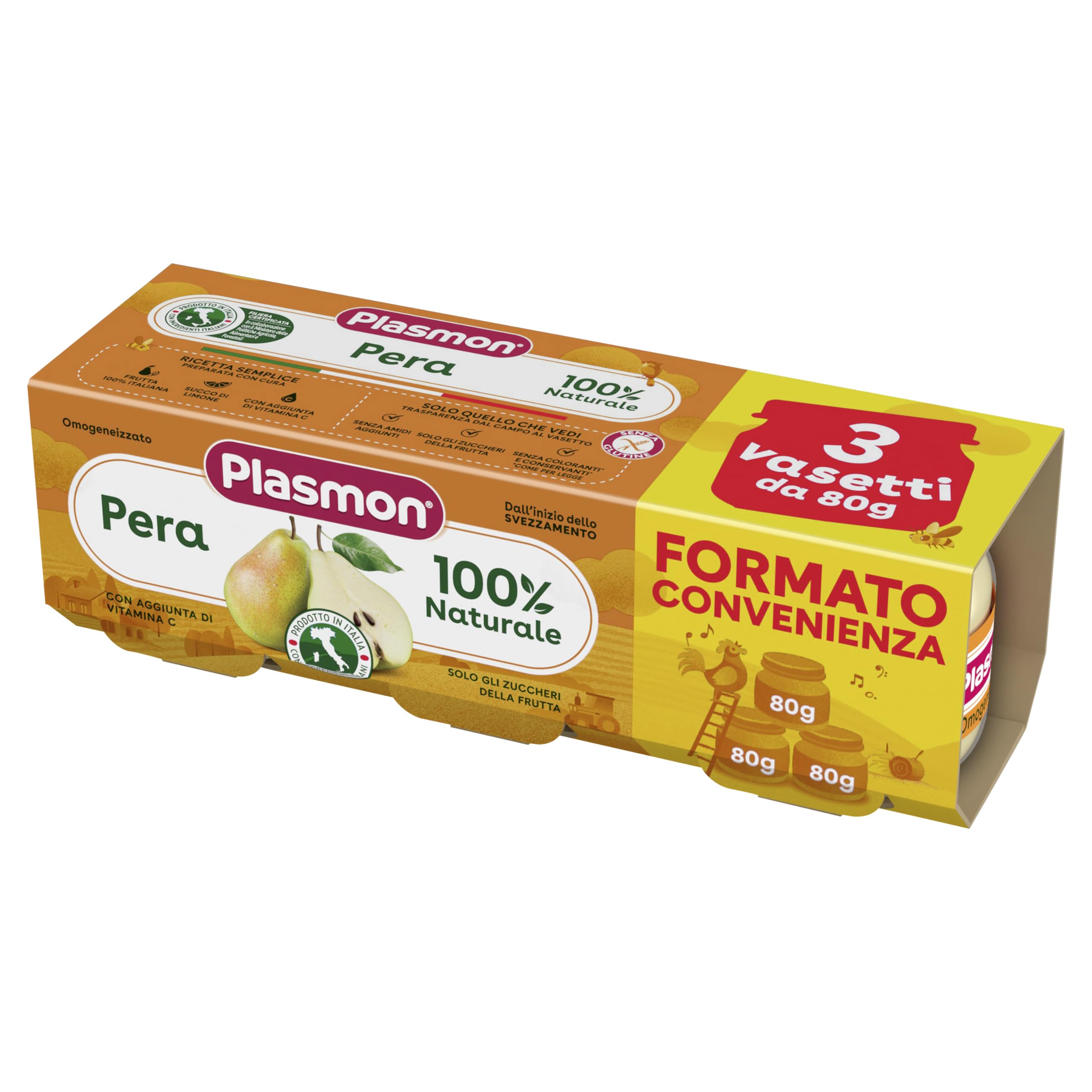 Plasmon Omogeneizzato Pera 24x80g