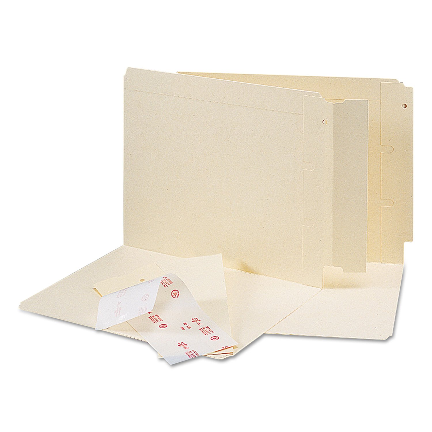 End Tab Converters for Folders, 3 1/4 x 9 1/4, Manila, 500/box